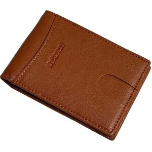 Silverweed brown vegan leather bifold card holder NWOT